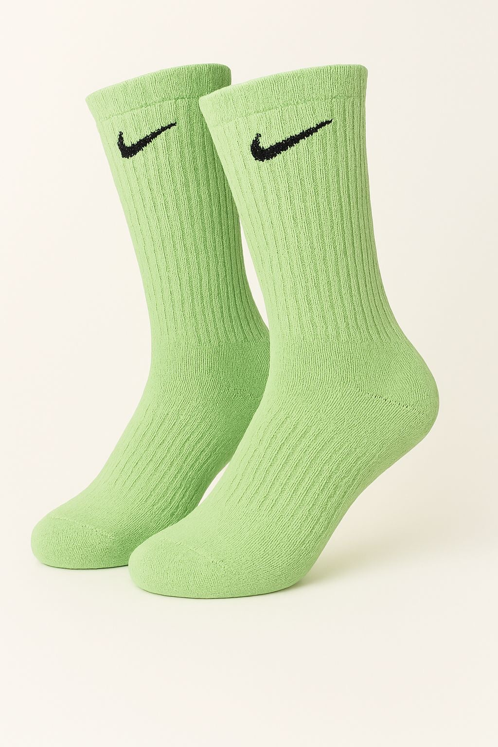 Neon green nike socks