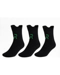 3 pairs Racore Black Runx Silicone