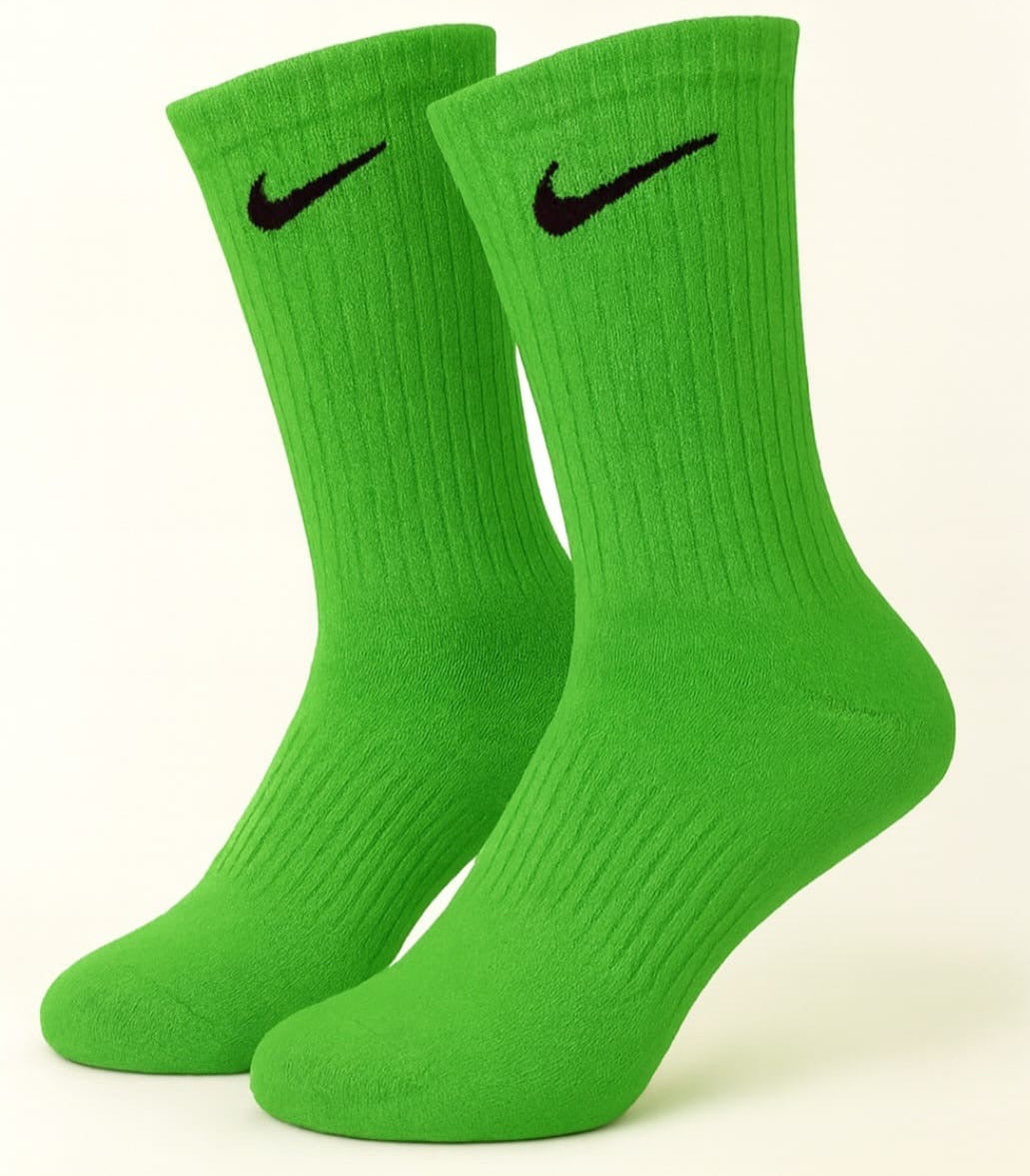 Green Nike socks