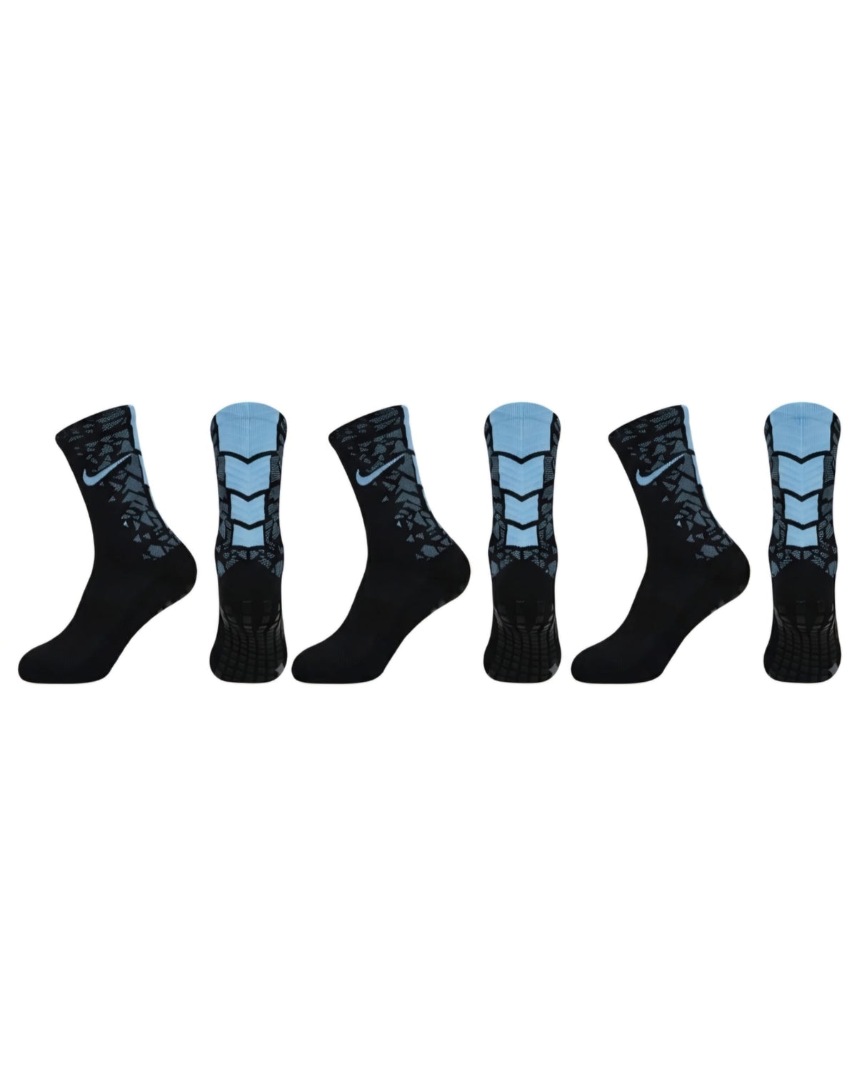 3 Black in Baby Blue Nike Silicone