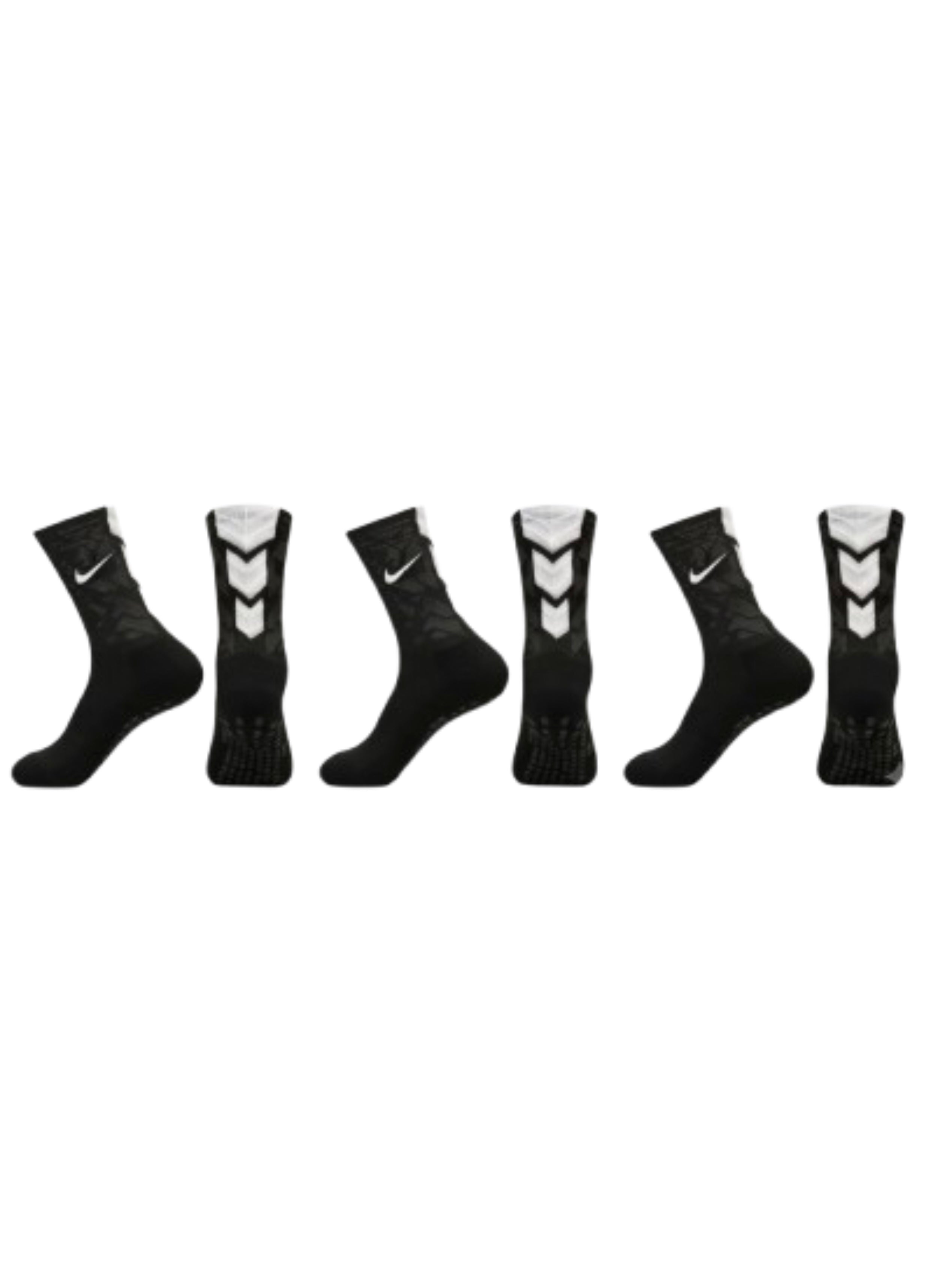 3 Black in White Nike Silicone