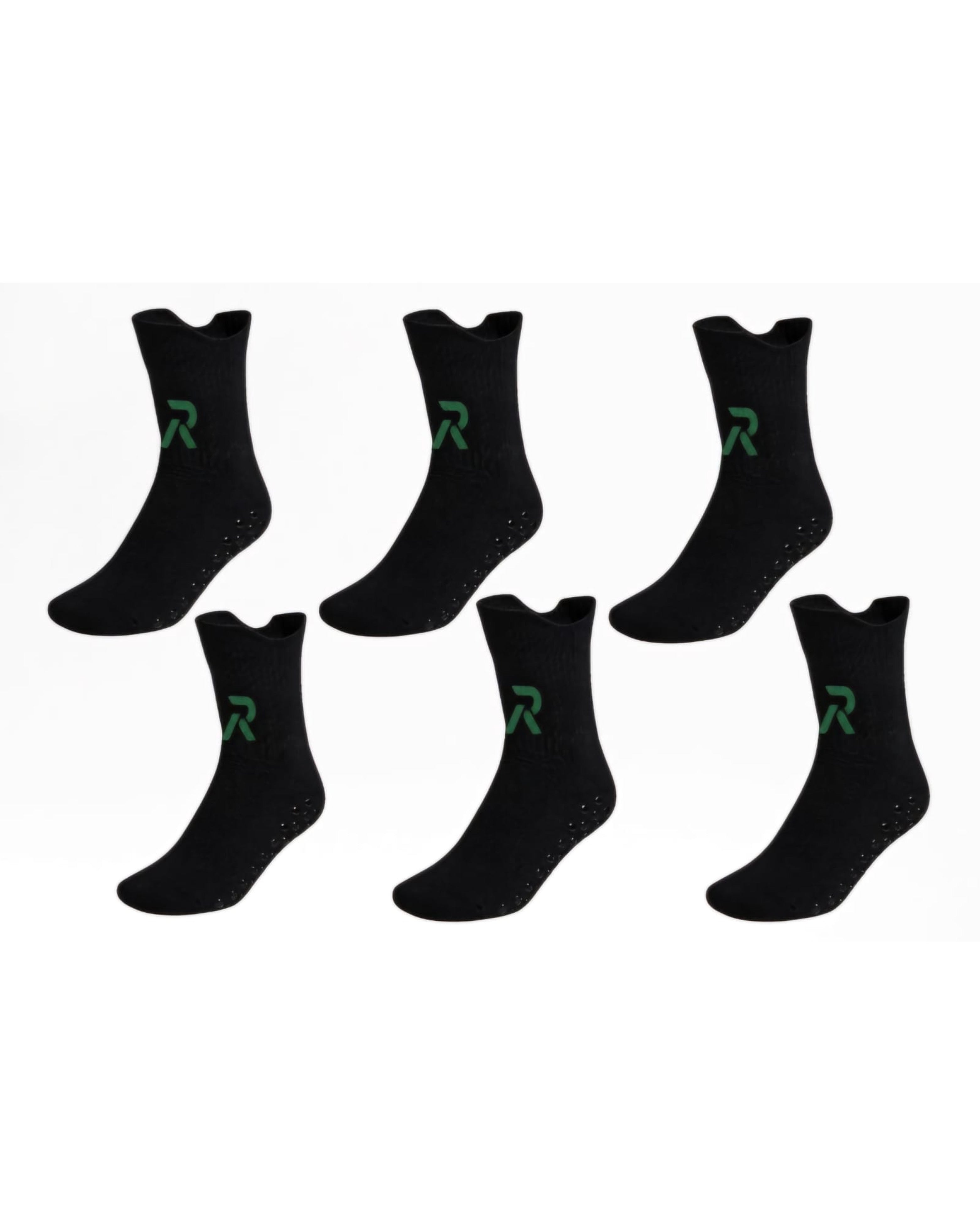 6 pairs Racore Black Runx Silicone