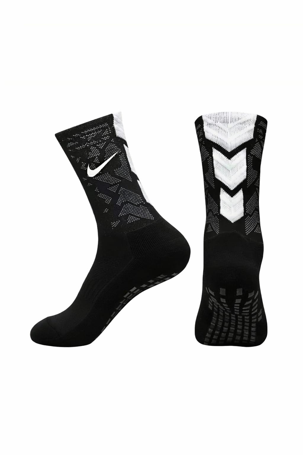Nike silicone socks black in white