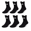 6 Pairs Black Adidas Runx