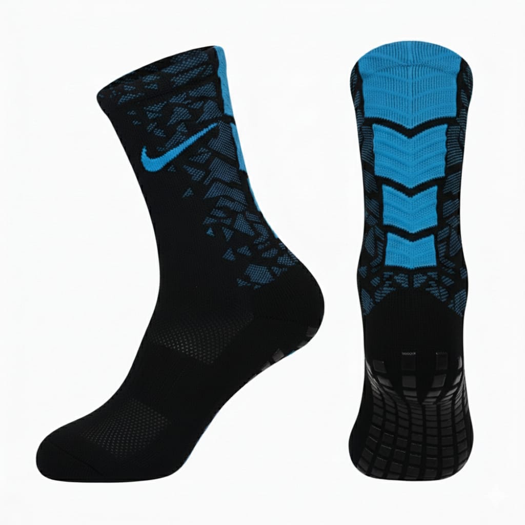 Nike silicone socks black in blue