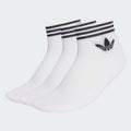 3 White Adidas lotus Ankle Bandle