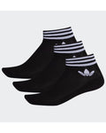 3 Black Adidas Lotus Ankle Socks